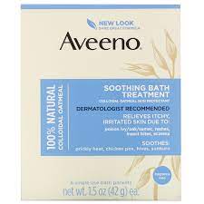 Rashes, eczema, poison ivy/oak/sumac, insect bites national eczema association accepted nationaleczema.org. Aveeno Active Naturals Soothing Bath Treatment Fragrance Free 8 Single Use Bath Packets 1 5 Oz 42 G Each Iherb