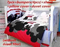 Do you think mickey mouse clubhouse crib bedding seems to be great? Promotion 6 7pcs Mickey Mouse Baby Bedding Piece Set 100 Cotton Crib Set Baby Bedding Set 120 60 120 70cm In Bedding Sets From Mother Kids