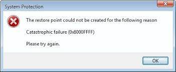 Fix: Error 0X8000Ffff Catastrophic Failure While System Restore In Windows  10