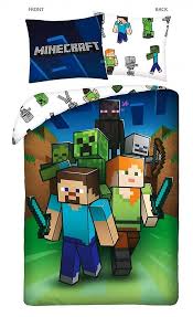 Fishing for steem on steem craft steemit. Minecraft Groupie Bett Bettset Bettwasche 140x200cm Fruugo Lu
