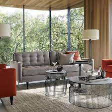These comfortable sofas & couches will complete your living room decor. Crate And Barrel Petrie Midcentury Apartment Sofa Zola