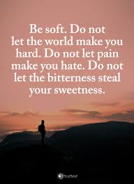 Be Soft Do Not Let The World Make You Hard Quote Pin On Quotes