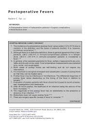 Image result for Postoperative Fever