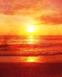 Beach Sunset Photograph Red Orange Yellow Bokeh Ocean Summer Beach Home Decor Art Print Beachpictures Orange Aesthetic Orange Wallpaper Yellow Aesthetic