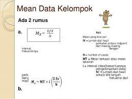 Rumus dan contoh soal mean data tunggal. Rumus Mean Pengertian Median Kelompok Data Dan Contoh Soalnya Lengkap Tutorialbahasainggris Co Id