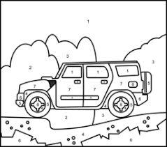 Printable coloring page to print and color with a lot of (cars) characters. Vehicles Coloring Pages