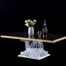 Great savings & free delivery / collection on many items. Infinity Lucite Acrylic Rectangle Coffee Table
