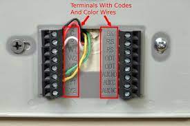 The thermostat wiring connections are made at the air handling section. Thermostat Wiring How To Wire Thermostat 2 3 4 5 Wire Guide