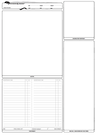 d d a4 character sheet for 5e fillable pdf free download