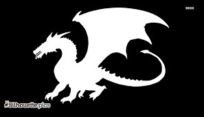 Welsh dragon vector illustration eps10. Dragon Silhouette Outline Silhouette Pics