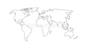 Weltkarte ermöglicht es ihnen, alle länderkarten und grenzen, karten von kontinenten und städten auf der weltkarte, werden sie alle karten zu finden Weltkarte Handgezeichnete Einfache Stilisierte Kontinente Silhouette Linie Umriss Dunne Form Isolierte Vektorgrafik Vektor Abbildung Illustration Von Mode Geographie 165098427