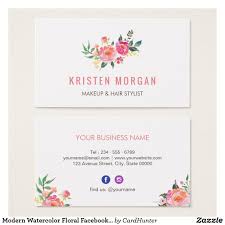 15% off with code zazpartyplan. Modern Watercolor Floral Facebook Instagram Icon Business Card Zazzle Com Watercolor Business Cards Printing Business Cards Business Card Design Creative