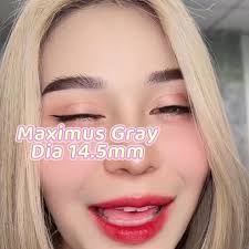 🩶Maximus Gray ‼️ລາຄາ35,000ກີບ‼️ #ມີແຕ່ສາຍຕາປົກກະຕິ #ເລນຕານຸ່ມ  #ຄ່າອົ່ມນ້ໍາສູງ #ຕາບໍ່ແຫ້ງ #ຄອນແທັກເລນ #Bigeye #ເລນລາຄາຖືກ #ເລນສີຟ້າ  #ເລນສີດຳ #ເລນສີເທົາ, Dia14.0-14.5 mm B.C 8.6-8.9 Water46%( ...