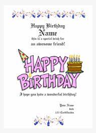 Check spelling or type a new query. Birthday Gift Certificate Template Free Printable Happy Birthday Transparent Png 339x480 Free Download On Nicepng