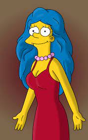 New Dress By Leif J Deviantart Com On Deviantart Marge Simpson Simpsons Art Simpsons Drawings