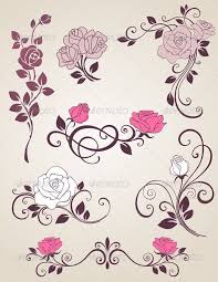 Decorative Roses In 2020 Rose Tattoo Design Rose Tattoos Rose Stencil