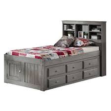 This twin xl loft bed is made of solid birch and features a 2200 pound weight capacity making it a perfect loft bed for teens. Birch Lane Giulia Twin Mate S Bed With Drawers And Bookcase Bed With Drawers Bookcase Bed Bunk Beds With Storage