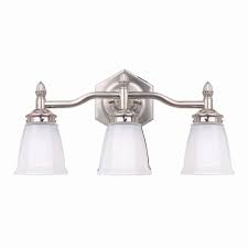 Hampton Bay 05930 3 Light Brushed Nickel Bath Light Pppa Avi Depot Much More Value For Your Money