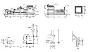 Glass railing kit has a wide range of applications. Wrought Iron Forged Gate Railing Autocad Drawings All Kinds Of Wrought Iron Cad Drawings Autocad Design Pro Autocad Blocks Drawings Download