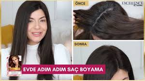 Evde Adim Adim Uygulamali Sac Boyama L Oreal Paris Excellence Creme Youtube