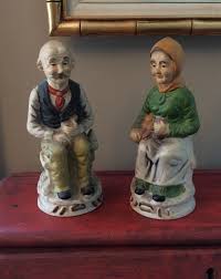 Buy figurines handmade or order in an online shop on livemaster, home & interior. Sitting Old Man Lady Pair Porcelain Figurines Home Interiors Homco Home Interiors And Gifts Porcelain Figurines Homco