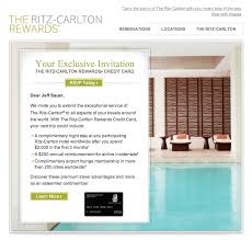 ritz carlton credit card offer free night after 2 000 in