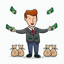 Cartoon working little people near abyss. Happy Rich Man Playing With His Money Cartoon Rich People Cartoon 2514383 Vector Art At Vecteezy