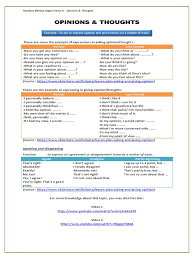 Asking and giving opinion adalah materi yang berisi tentang bagaimana cara menanyakan dan memberikan sebuah pendapat dalam bahasa inggris. Handout Opinion And Thought Cognition Psychology