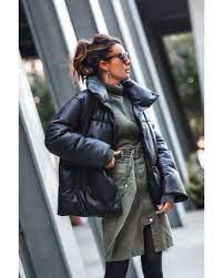 Bagatelle Nyc Oversize Faux Leather Puffer Jacket Women Bloomingdale S In 2021 Leather Puffer Jacket Puffer Jacket Women Casual Outfit Inspiration