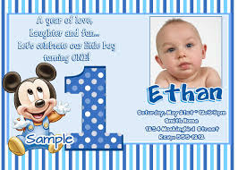 And because there are so many free birthday invitation templates available from adobe spark, finding something that's both distinctive and original isn't difficult. 1st Birthday Invitation Card For Baby Boy In English Novocom Top