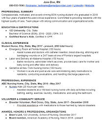 Nursing resume format tips for new nurse graduates without job experience: How To Write A Nursing Student Resume Berxi
