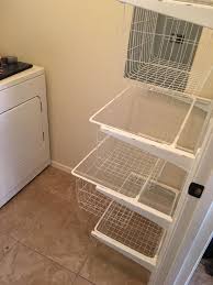 Laundry Sorter Made With Ikea Algot Sliding Baskets Ikea Algot Laundry Room Organization Ikea Laundry