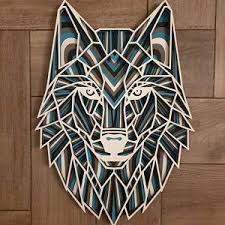 Free Free 3D Layered Wolf Svg 635 SVG PNG EPS DXF File