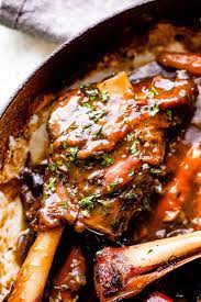 Braised lamb shanks are a thing of beauty and you can make this easy recipe in the dutch oven, instant pot or slow cooker. A E Kzzxnhswnm