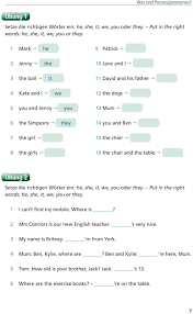 Personalpronomen worksheets and online activities. Personalpronomen Und Das Verb To Be Pdf Kostenfreier Download