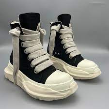 2022 Rick RO Jumbo кружевные парусиновые туфли, мужская обувь Owens,  кроссовки с двойной подошвой, женская и мужская повседневная обувь, мужская  обувь | AliExpress