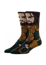 Aquaman Dc Comics Justice League 360 Character Crew Socks