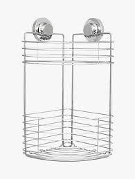 Bliss Lock N Roll 2 Tier Suction Shower Corner Basket In 2020 Shower Basket Shower Rack Bathroom Solutions
