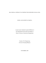 There are many types of contracts that may be used in the construction industry. Comparison Between Construction Contract Used For Governmnet Projects In Indonesia And Malaysia