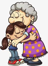 Shin kidou senki gundam wing (lit. Grandmother And Granddaughter Hugging Png And Clipart Cartoon Grandma Hug Illustration Cartoon Drawings