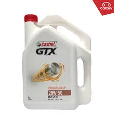 Castrol is a british global brand of industrial and automotive lubricants offering a wide range of oils, greases and similar products for most lubrication applications. Castrol Gtx 20w50 Engine Oil 4 Litres Carzey Auto Parts