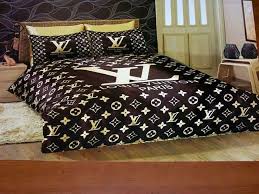 Louis Vuitton Lv Bedding Gunstig Billig Preiswert Satin Seide Bettwasche Set 6 Teilig Luxusbettwasche Haus Bettwasche Set