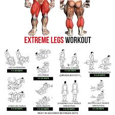 extreme legs workout step by step tutorial gym workouts