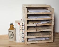 Wooden In Tray Wooden Desk Organizer Pallet Crafts Wooden Pallet Crafts