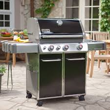 Weber Genesis E 330 Black Gas Grill Natural Gas Www Hayneedle Com Backyard Grilling Gas Grill Outdoor Kitchen Grill