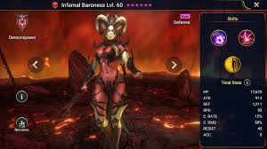 Raid shadow legends is an rpg based game published by plarium global ltd. Infernal Baroness Ds Edf Raid Shadow Legends Skill Mastery Equip Guide Ayumilove