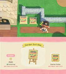 Garden Soil Bag Design With Vegetables Acnhcustomdesigns In 2021 Animal Crossing Funny New Animal Crossing Animal Crossing Game