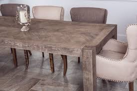 Counter height or bar height table with industrial pipe legs and reclaimed wood top. Rustic Oak Dining Table Reclaimed Russian Oak