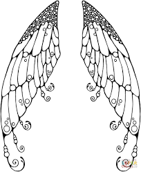 Here you can explore hq angel wings transparent illustrations, icons and clipart with filter setting like size, type, color etc. Double Fairy Wings Coloring Page Free Printable Coloring Pages Coloring Home