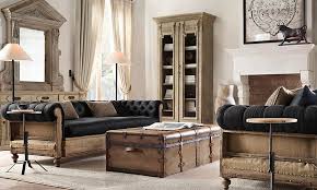 Restoration Hardware Living Room Decor Furniture Living Room Leather Home